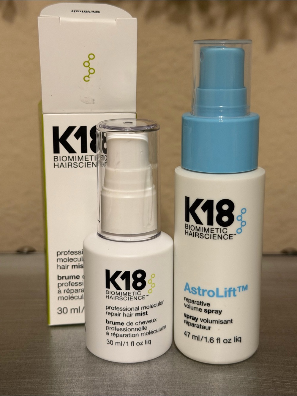 K18 Biomimetic Hairscience AstroLift & Repair Hair Mists -